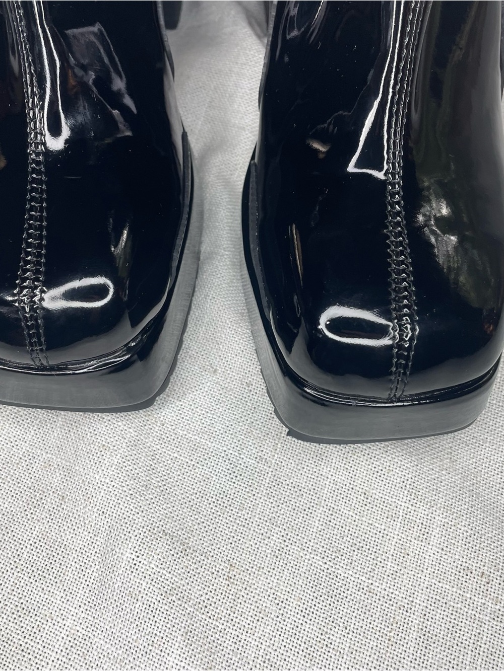 POSTER GRL x Dolls Kill Platform Black Patent Leather Boots - Picture 5 of 12